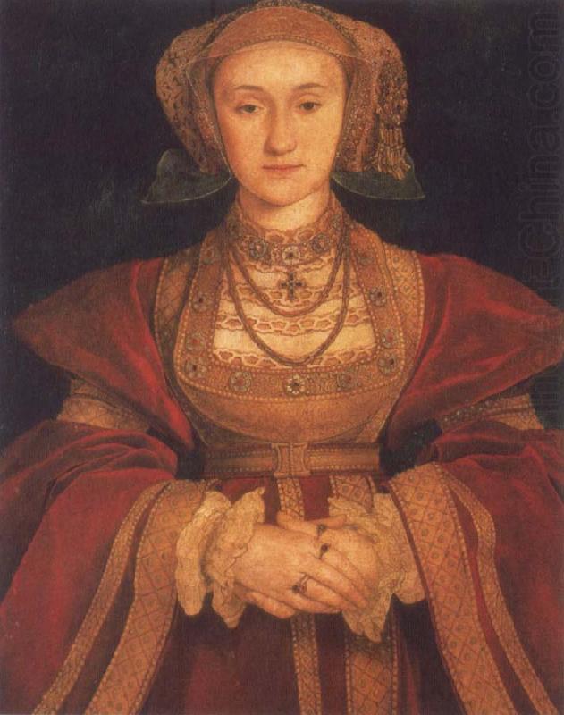 Hans holbein the younger Portrait of Anne of Clevers,Queen of England china oil painting image